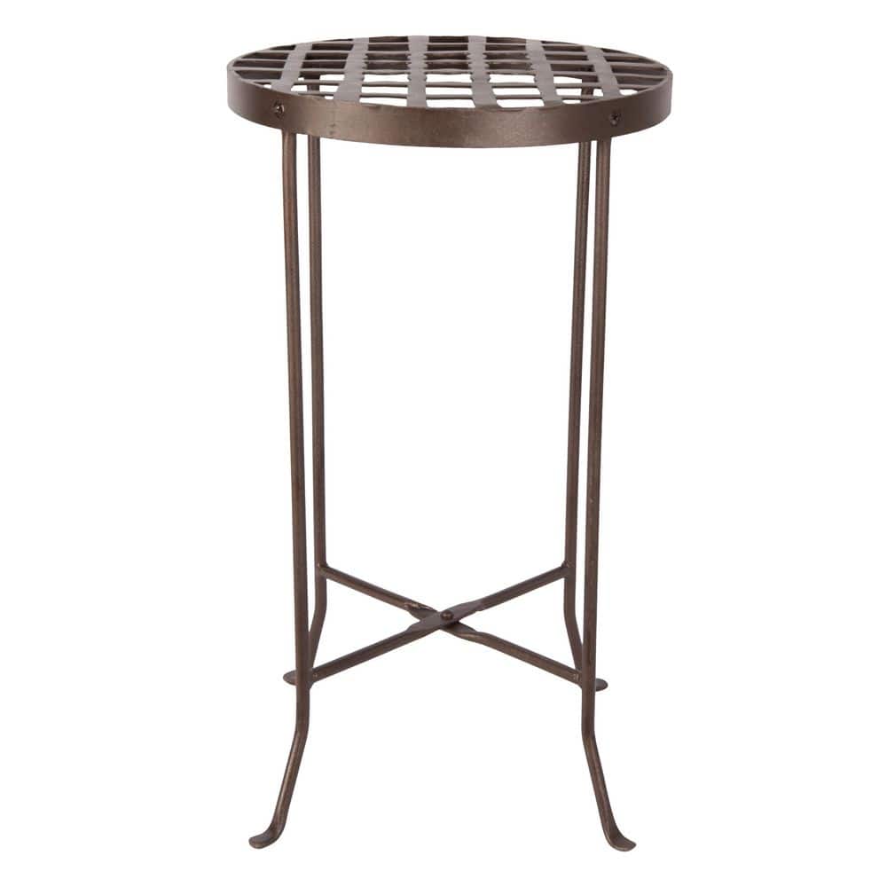 Large Iron Round Table Flowers Plant Stand (25 in. Tall) Roman Bronze Powder Coat Finish price history on PriceWatchPro