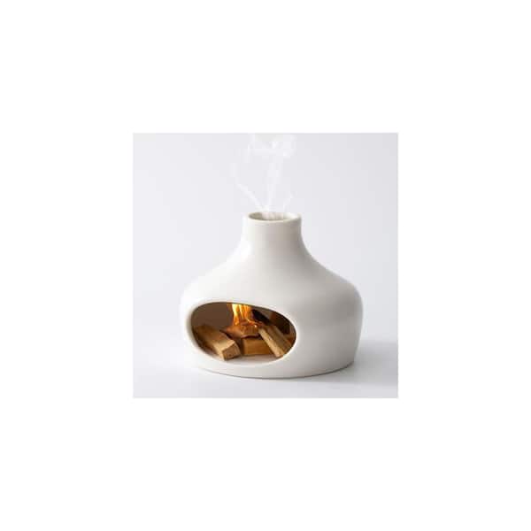 Afoxsos Ceramic Incense Holder with Chimney for Aromatherapy and