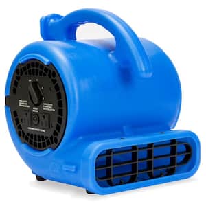 VP-20 1/5 HP Air Mover for Water Damage Restoration Carpet Dryer Floor Blower Fan Home and Plumbing Use in Blue