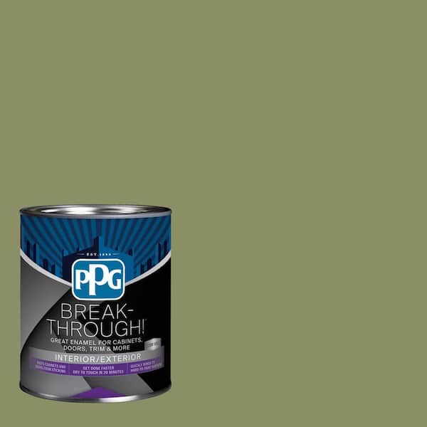 1 qt. PPG1115-6 Paid In Full Satin Door, Trim & Cabinet Paint
