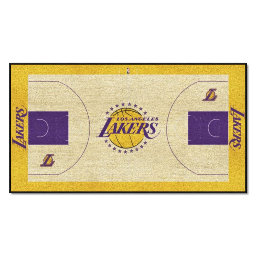 FANMATS NBA Retro Utah Jazz Purple 2 ft. x 4 ft. Court Area Rug