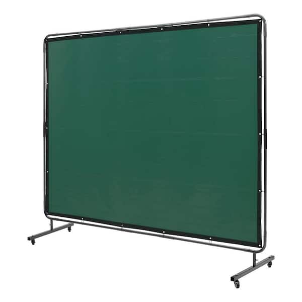 Flame Retardant Vinyl Welding Screen/Curtain - 6 X 6 Ft. & 6 X 8 Ft - Red/Dark Green