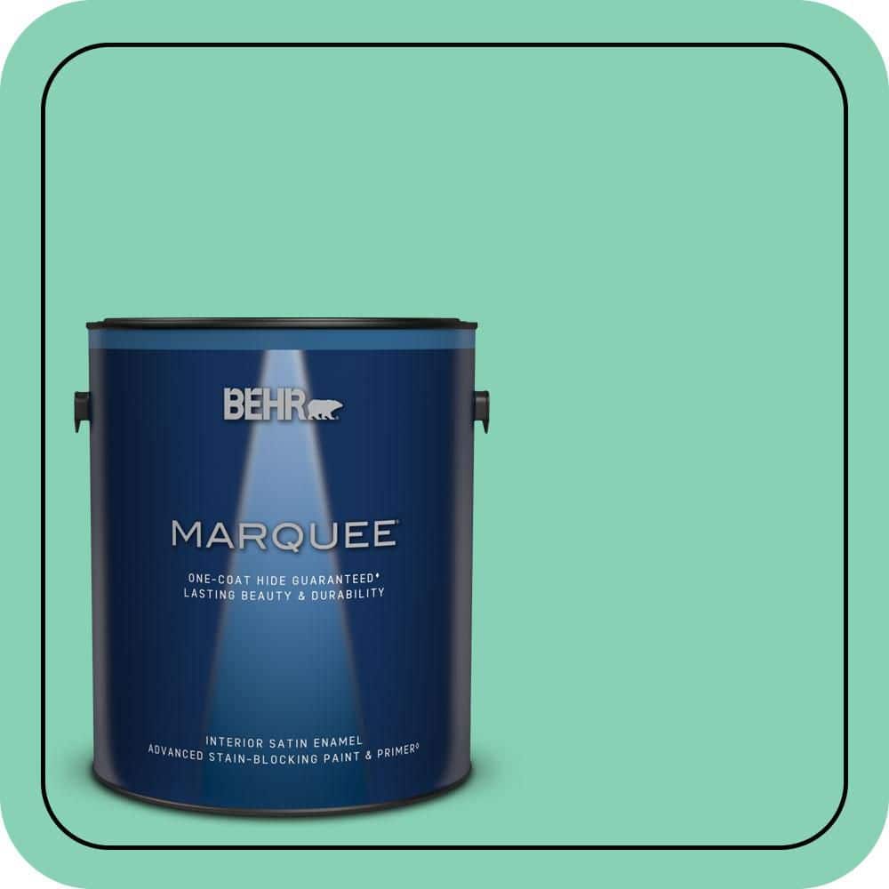 1 gal. #P420-3 Tropical Trail Satin Enamel Interior Paint & Primer price history on PriceWatchPro