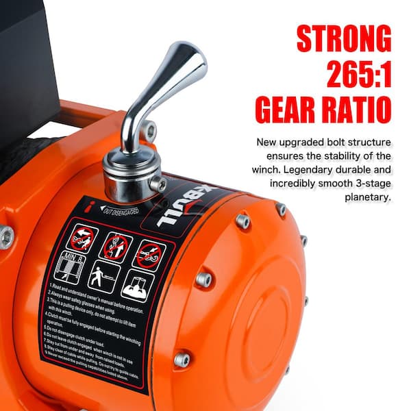 Monster Winch 12000lbs 12v Electric (Synthetic Rope)