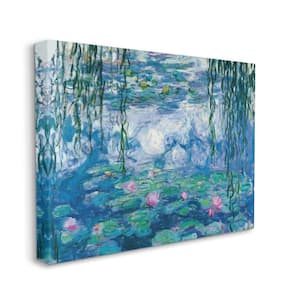 "Classic Water Lilies Painting Monet Pond Detail" by Claude Monet Unframed Nature Canvas Wall Art Print 16 in. x 20 in.