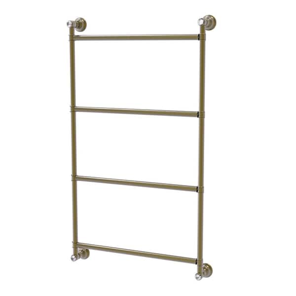 Allied Brass Carolina Crystal Collection 24-in Towel Shelf in Antique Brass Allied Brass Carolina Crystal Collection 24-in Towel Shelf in Antique Brass