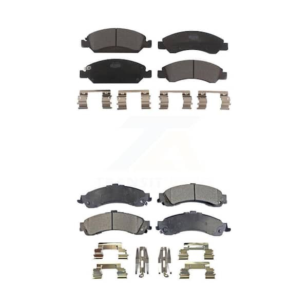 TEC Front Rear Ceramic Brake Pad Kit For Chevrolet Silverado 1500 GMC Sierra Drum rear brakes KTC-100161