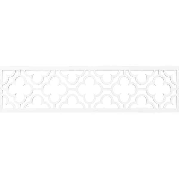 Ekena Millwork Chicago Fretwork 0.375 in. D x 47 in. W x 12 in. L PVC Panel Moulding