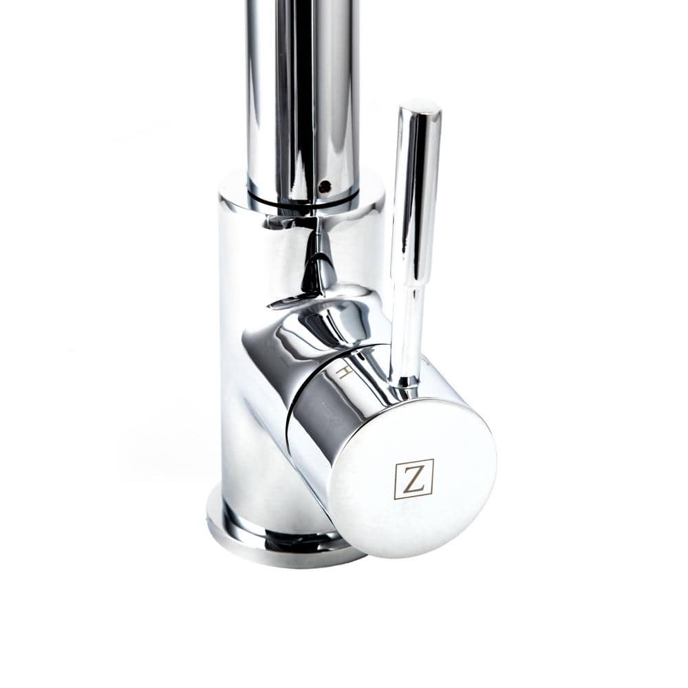 Apollo Chrome Brass Kitchen Faucet with Pull-out Spray