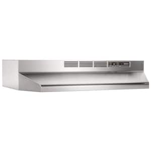 41000 Series 24 in. Ductless Under Cabinet Range Hood with Light in Stainless Steel