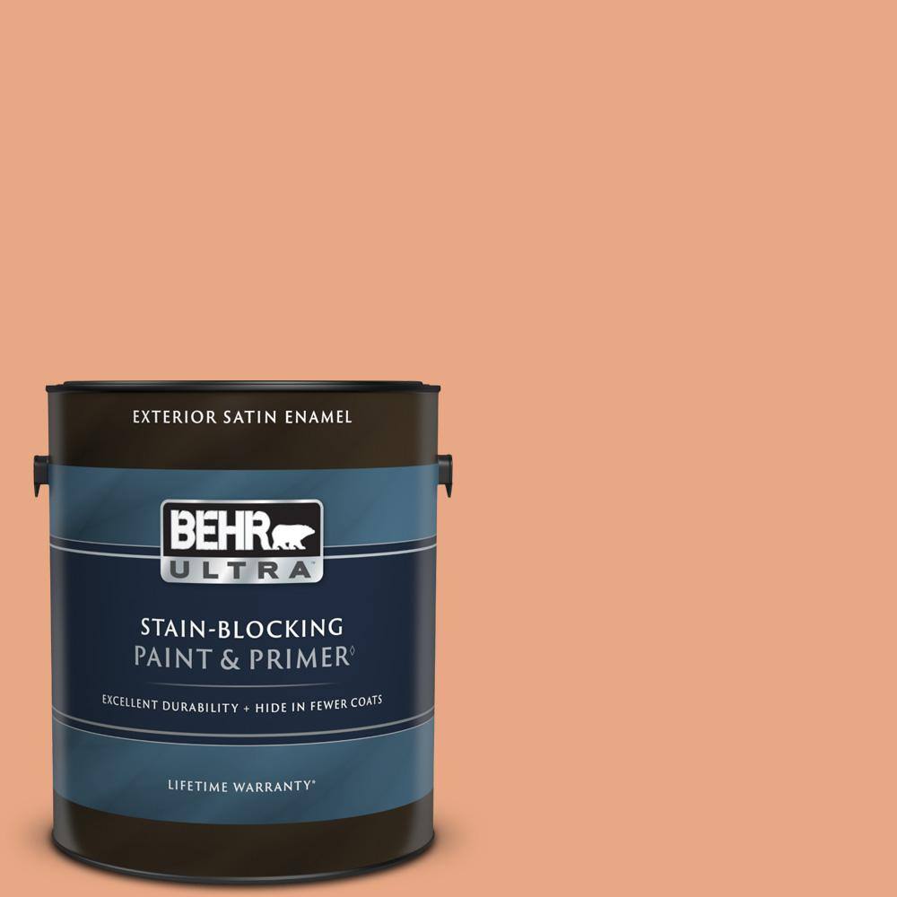 BEHR ULTRA 1 gal. 240D4 Ceramic Glaze Satin Enamel Exterior Paint