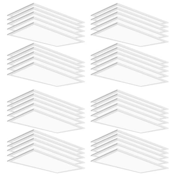 (2 ft. x 4 ft. ) 250-Watt Equivalent 0/10-Volt Dimmable Integrated LED White Troffer Panel Light, 7800 Lumens (40-Pack)