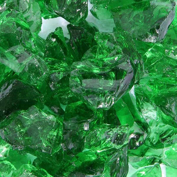 0.75 Recycled Crushed Glass Fire Glass for Fire Pits, and Fireplaces