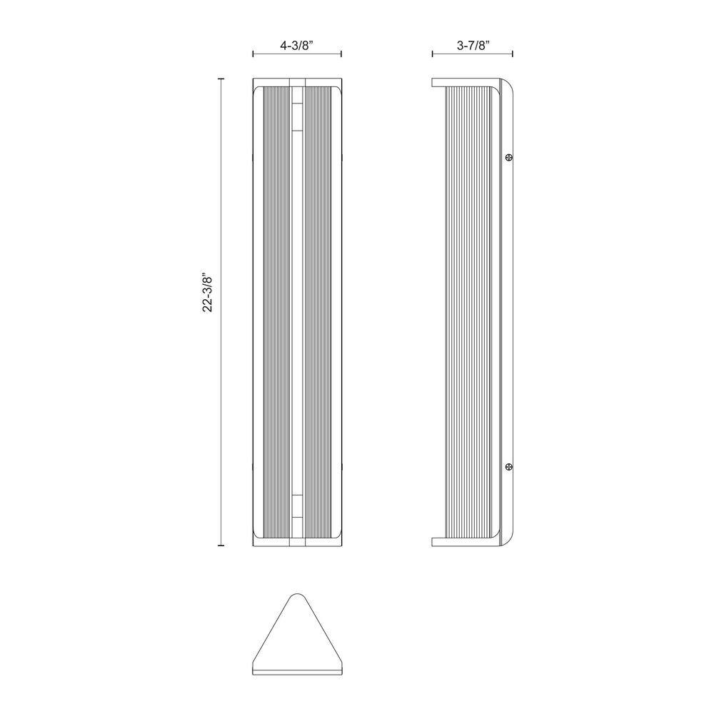 Sabre Architectural Polished Nickel LED Vanity Bath Bar