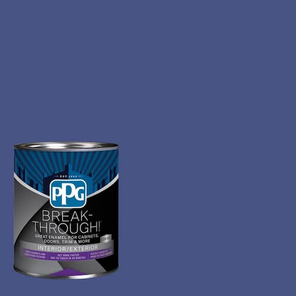 Break-Through! 1 qt. PPG1167-7 Blue Jewel Satin Door, Trim & Cabinet Paint