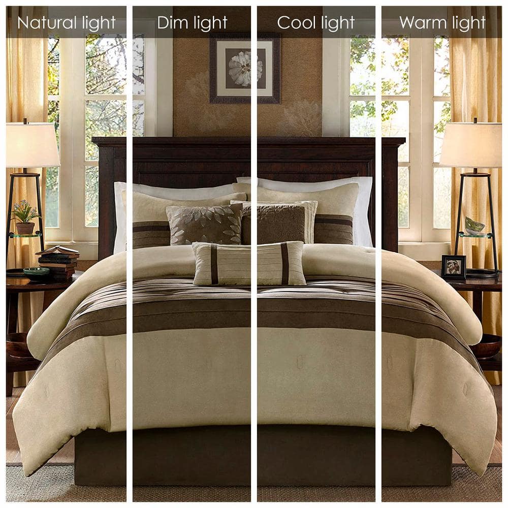 California King Natural Microfiber 7-Piece Comforter Set