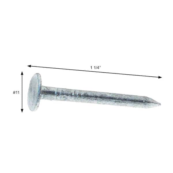 Grip-Rite #11 x 1-1/4 in. Hot-Galvanized Roofing Nails (30 )  114HGRFGBK - The Home Depot
