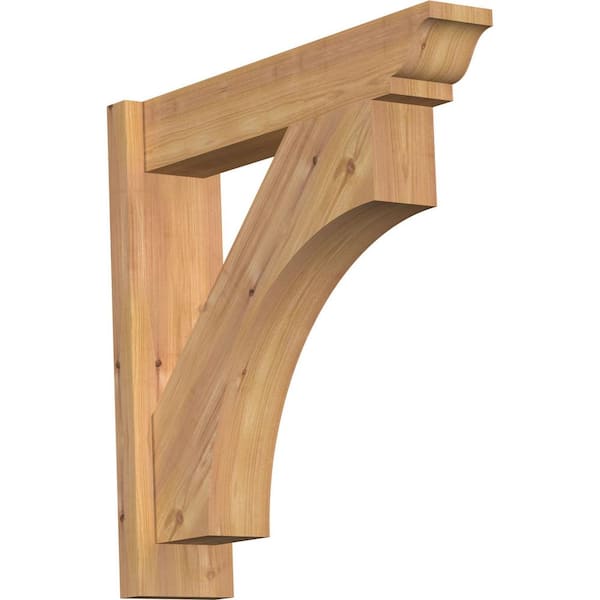 Ekena Millwork 6 in. x 24 in. x 24 in. Western Red Cedar Westlake Traditional Smooth Outlooker