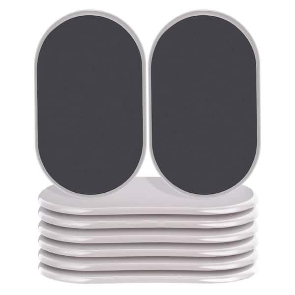 8-Pack Reusable EVA Foam and PE Plastic Furniture Sliders for Carpet and Hardwood Floors, Quickly Move Heavy Items
