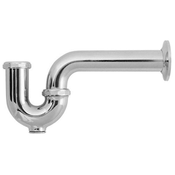 Oatey 1-1/4 in. 17-Gauge Chrome-Plated Brass Sink Drain P-Trap