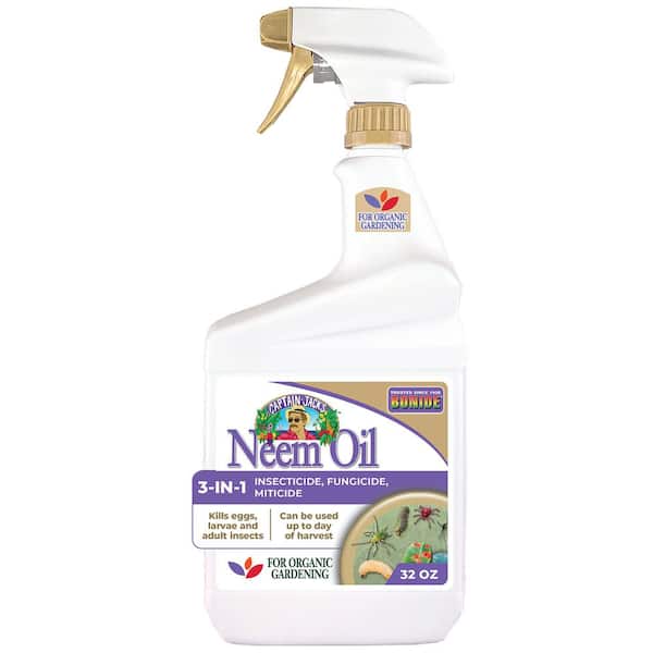 Bonide Captain Jack's Neem Oil, 32 oz Ready-to-Use Spray, Multi-Purpose Fungicide, Insecticide and Miticide