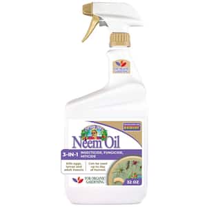 Captain Jack's Neem Oil, 32 oz Ready-to-Use Spray, Multi-Purpose Fungicide, Insecticide and Miticide