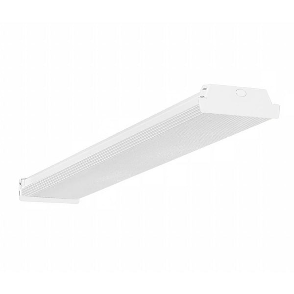 1-Pack 4 ft. Integrated LED Wraparound Light 40-Watt Flush Mount 3500/4000/5000K White LED Light Fixtures 5000 Lumens