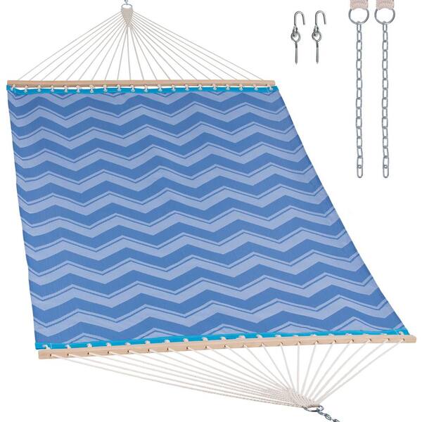 Atesun 55.1 in. x 78.7 in. Quick Dry Fabric Hammock with Spreader Bar, Large Hammock for Outdoor