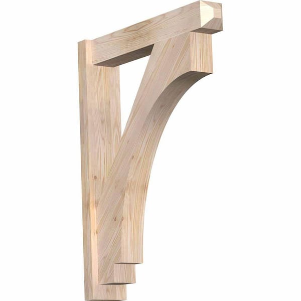 Ekena Millwork 6 in. x 36 in. x 28 in. Douglas Fir Imperial Craftsman Smooth Outlooker