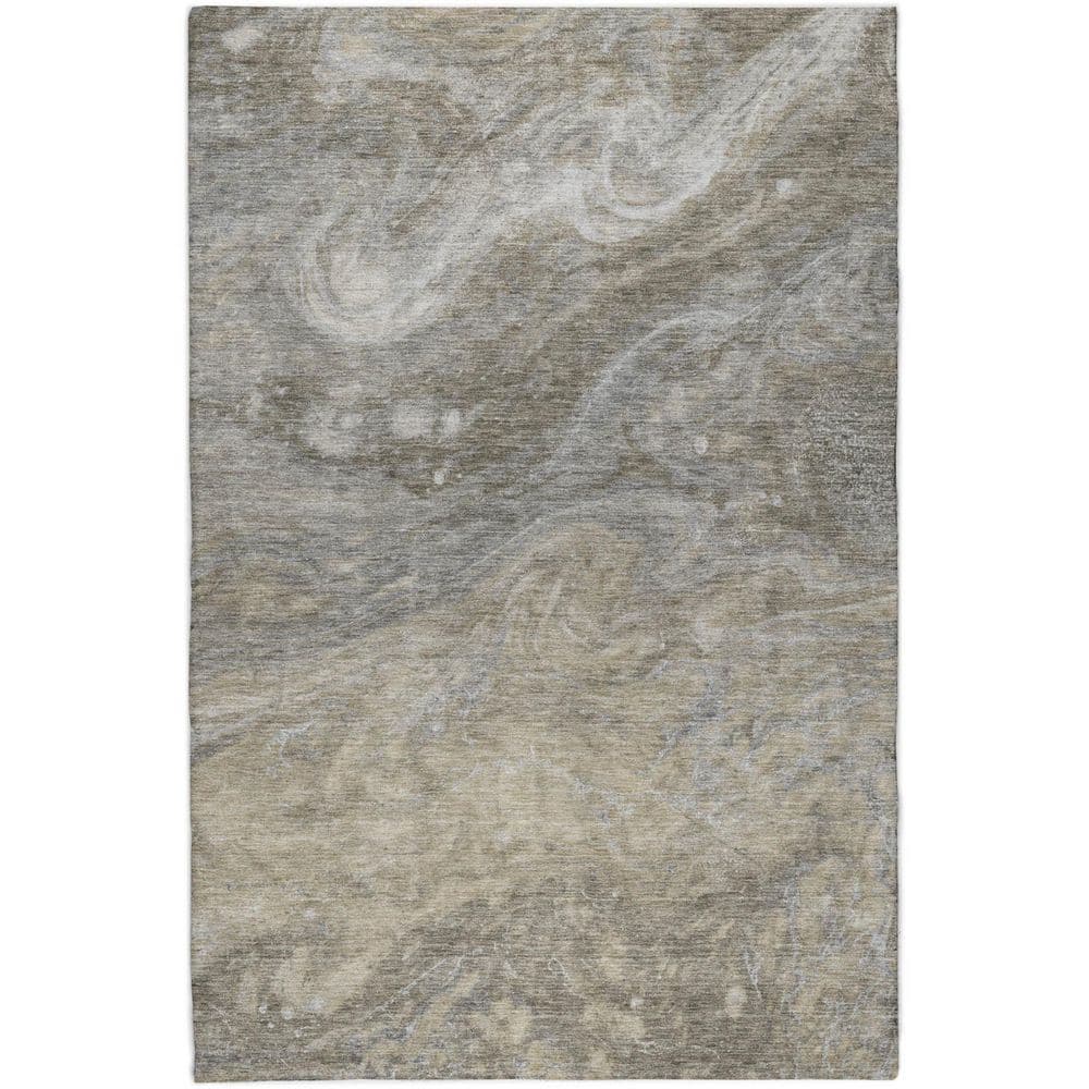 Dream Shag Premium Machine Washable Abstract ADS599 Taupe 3 ft. x 5 ft. Area Rug price history on PriceWatchPro