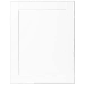 Shaker 23 in. W x 29.50 in. H Base Cabinet Decorative End Panel in Satin White