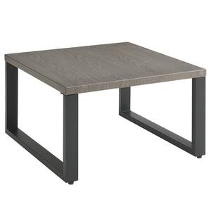 U-shaped square coffee table patio side table Gray