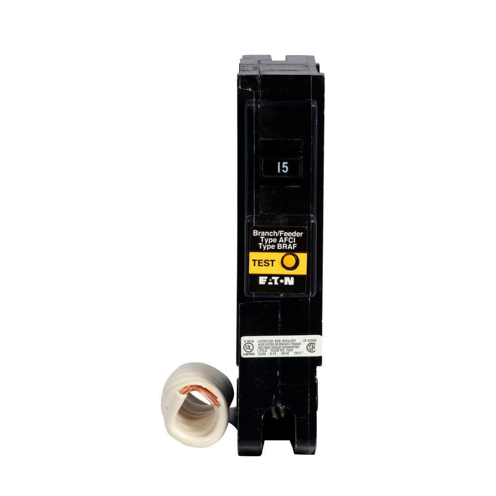 Eaton 15 Amp Single-Pole Fireguard AFCI Type BR Breaker BR115AF - The ...