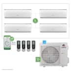 Gen3 Smart Home Quad-Zone 34,000 BTU 3-Ton Ductless Mini Split Air Conditioner with Heat, Inverter, Remote 230-Volt