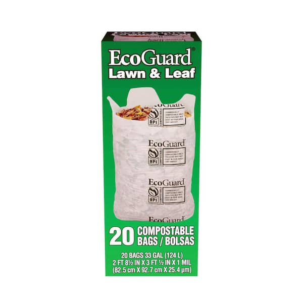 Unbranded 33 Gal. Compostable Lawn and Leaf Bags (20-Count)