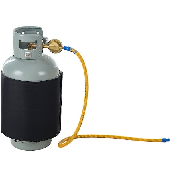 SKYSHALO Insulated Band Style Gas Cylinder Warmer, Fits 40 lbs. Gas Tanks 120 W, Fixed Internal Thermostat Max Temp 90 ℉