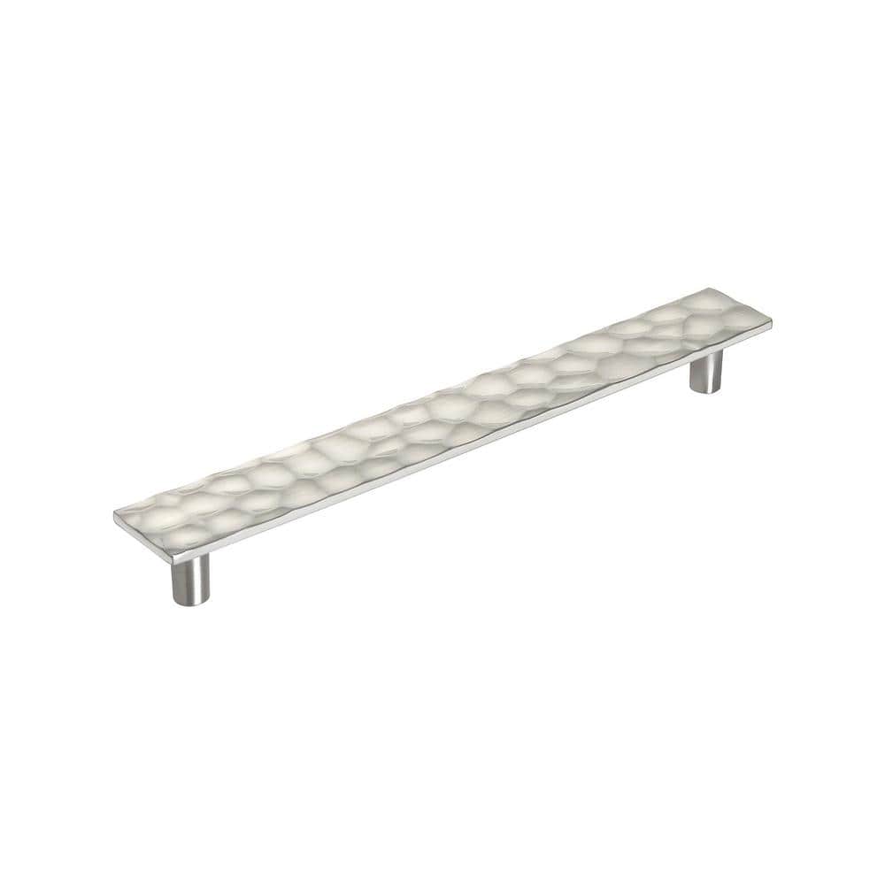 Kamari 7-9/16 in. (192 mm) Modern Satin Nickel Bar Cabinet Pull