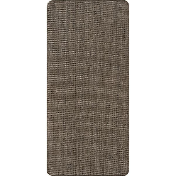 StyleWell Micro Elegance Indigo Clover 18 in. x 48 in. Kitchen Mat