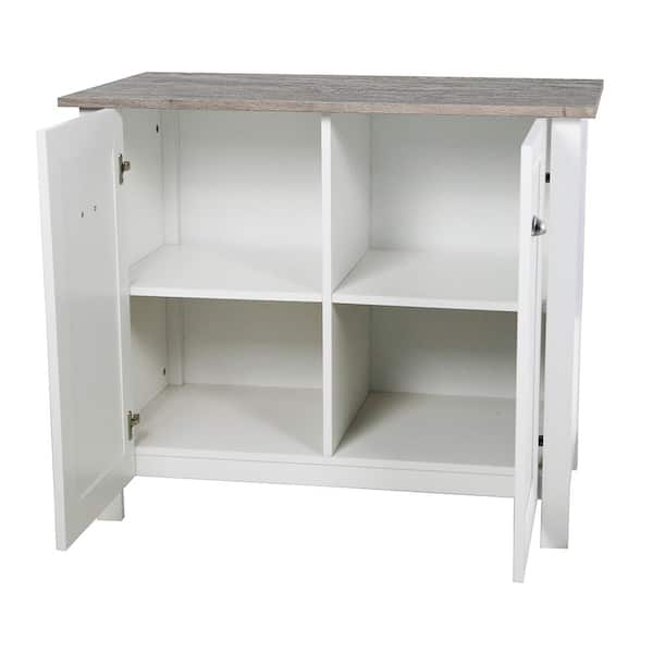 Woen 2 - Shelf Storage Cabinet The Twillery Co. Finish: White