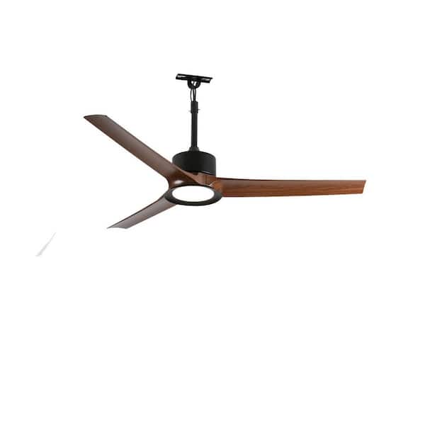 52 in. Outdoor Ceiling Fan with Light, Hanging Gazebo Fan, Reversible DC Motor, Garden Torches for Patio and Porch