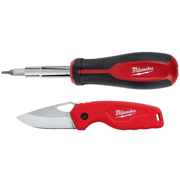 Milwaukee 11-in-1 Multi-Tip Screwdriver with Compact Folding Knife