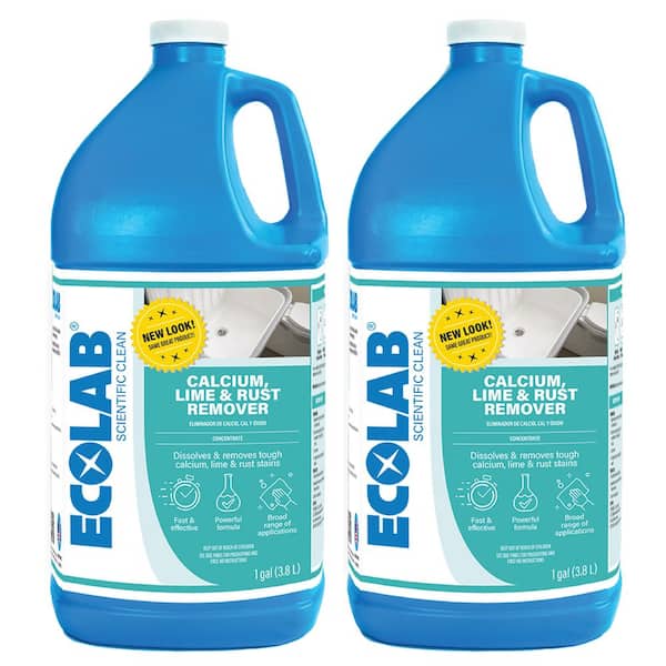 1 Gal. Calcium, Lime and Rust Remover Concentrate, Dissolves Stains and Rust in Bathroom, Kitchen and More (2-Pack)