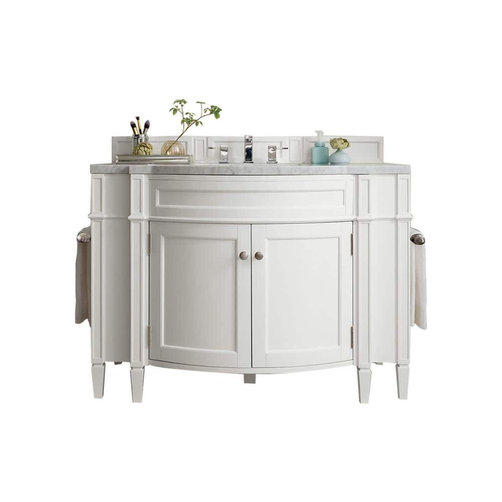 James Martin Vanities Brittany 46 in. Single Vanity in Bright White
