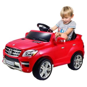 10 in. Red 6-Volt Mercedes Benz ML350 Powered Ride-On with Remote Control