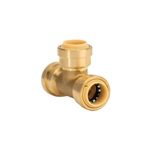 1/2 in. Push-to-Connect Brass Tee Fitting
