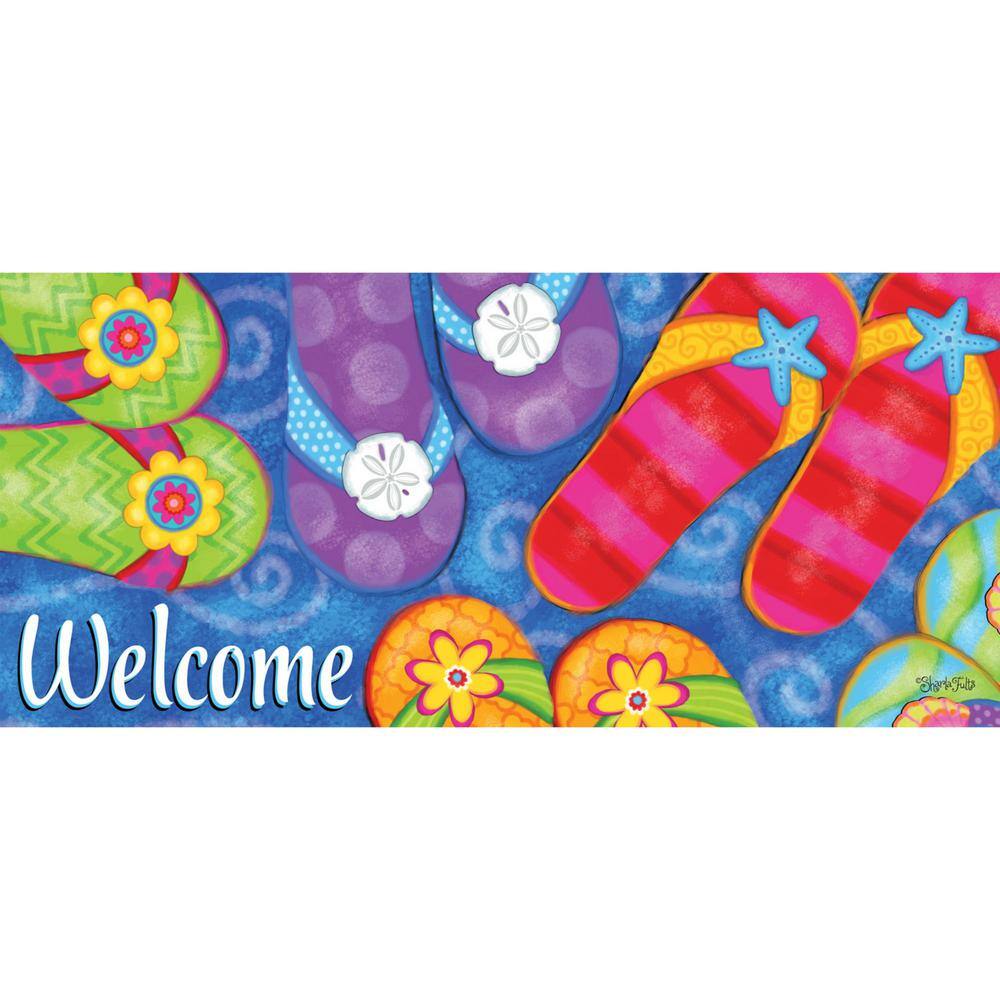 Seasonal Sassafras Decorative Rubber Outdoor Doormat Set