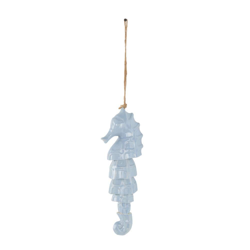 24 in. Blue Ceramic Sea Horse Windchime with Brown Rope price history on PriceWatchPro
