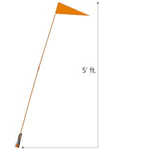 5 ft. Safety Flag with Bicycle Mounting Bracket