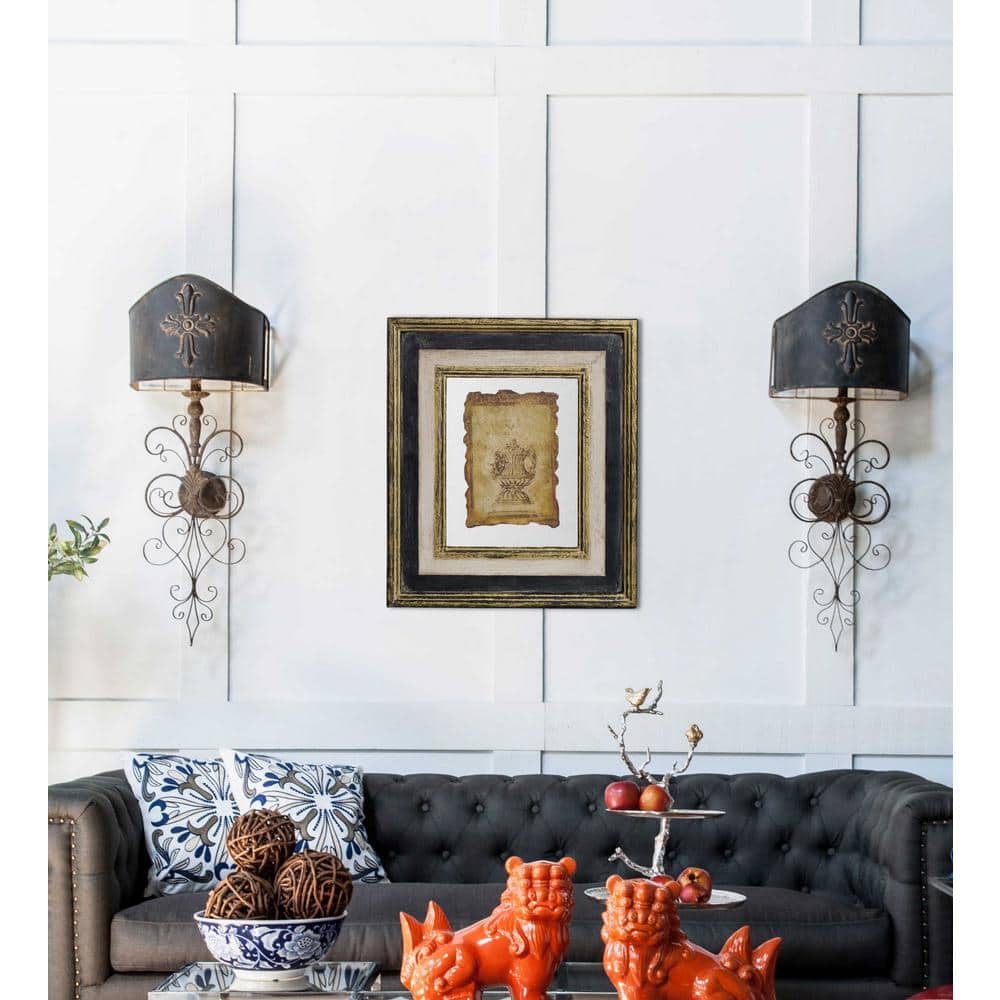 Lucian Framed Antiqued Sculpture Print in Copper Frame