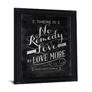 "No Remedy" By Sd Graphic Framed Home Print Wall Art 28 in. x 34 in.